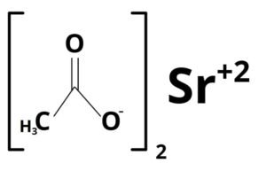 fórmula química estrutural do acetato de estrôncio