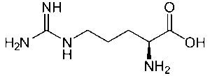 fórmula química estrutural da arginina